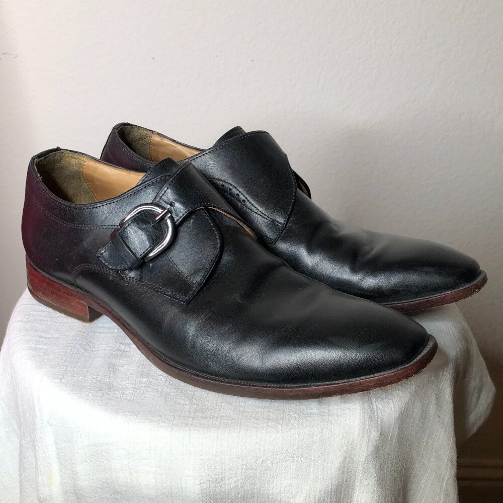HANDSOME Johnston & Murphy Men's Leather Black Dress Shoes / 11M